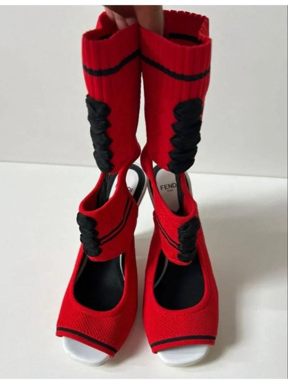 Fendi Knit High Heels Pumps
